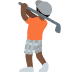 Golfer (dark skin tone) 🏌🏿