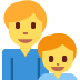 Family (man, boy) 👨👦