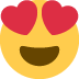 Smiling face with heart-shaped eyes ๐