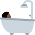 Bath (dark skin tone) 🛀🏿
