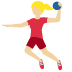 Handball spielende Frau (mittelheller Hautton) đ¤žđźââď¸