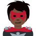 Supervillain (dark skin tone) 🦹🏿
